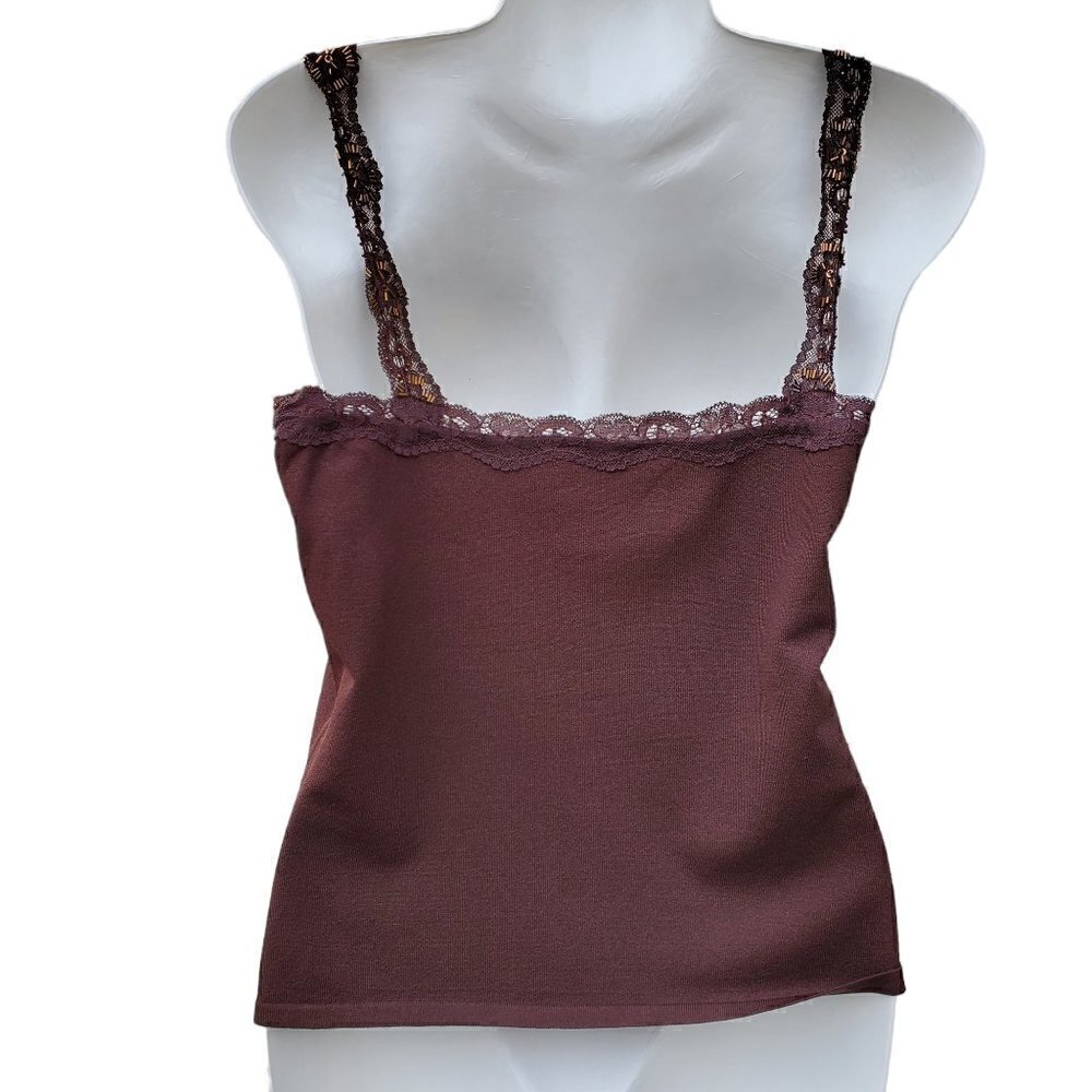 ALBERTO MAKALI EMBROIDERED TRIM TANK - Picture 4 of 6